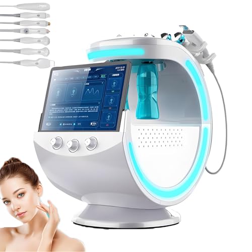 LMYYDES Scanner cutaneo a 7 Manici, analisi 8D con 6 funzioni | Intensità Regolabile e rilevamento a 360° per la Cura della Pelle del Viso e del Corpo, Centri estetici e Uso Domestico