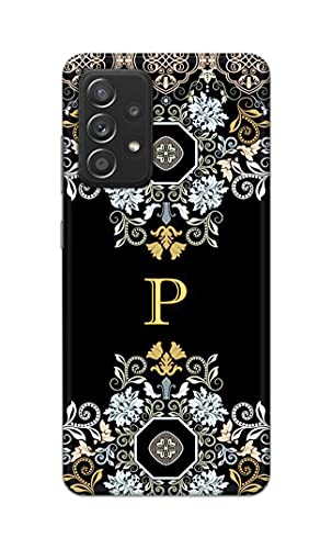 Image of Printed Hard Back Cover Case for Samsung Galaxy A52 | A52 5G | Samsung Galaxy A52s 5G Back Cover (Alphabet P) -1803