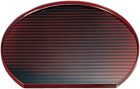 漆器 漆研ぎ出し 丸型盆 堆朱 共箱 漆 丸盆