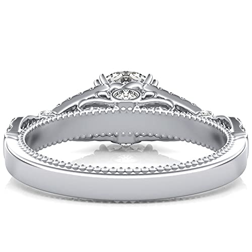 Molioaki 1.28 Carat (ctw) moissanite engagement rings for women 10K/14K/18K gold ring moissanite rings4