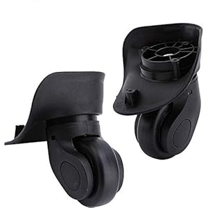 1 Pair Suitcase Replacement Wheels Universal PVC Wheels For Luggage Suitcase Trolley (W041-2 S)