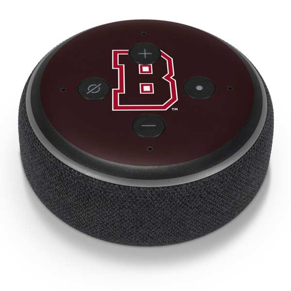 Skinit Decal Audio Skin Compatible with Amazon Echo Dot 3 - Officially Licensed Brown University B Logo Design