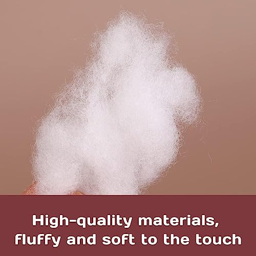 Image of Premium Polyester Fiber Filling (400g) - Ultra-Soft, Hypoallergenic, Washable Stuffing for Pillows, Cushions, Soft Toys, DIY Crafts, and Home Decor