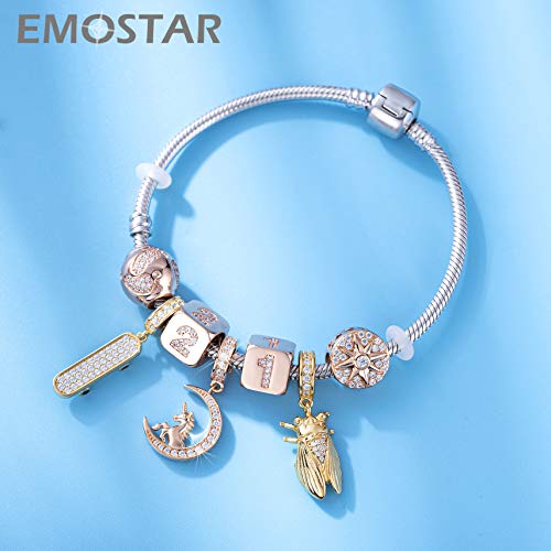 Image of Animal Theme Charms, Mom /Child of Owl Bear Dog, Rabbit Flamingo Elephant Panda Cat Parrot Crocodile Unicorn Charms in 925 Sterling Silver, Fit European Bracelet /Necklace, Gift for Mother /Friend /Lover