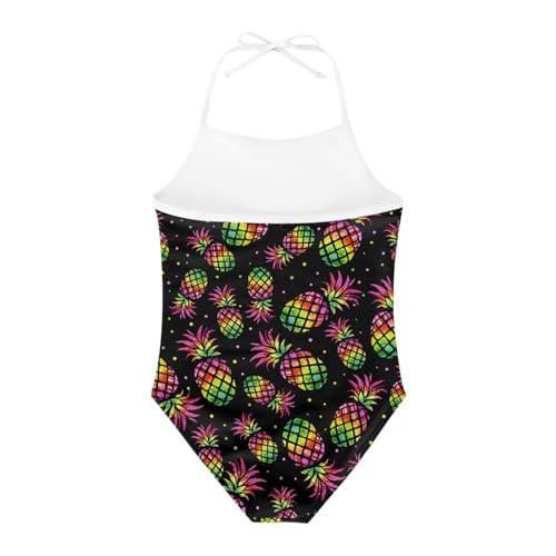 Image of ELEQIN Cartoon Animal Cute Girls One Piece Swimsuit Adjustable Swimwear for 3Y-10Y