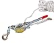 KATSU Tools Schwerlast-Ratschenseilzug 3/4 T, 15m x 15mm Seil, 2 Stahlhaken, Seilwinde für Boote, Anhänger, Holztransport, Baumfällen und mehr
