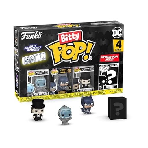Funko Bitty Pop! Batman 85th - Freeze 4PK Y una Minifigura Misteriosa Sorpresa - 0.9 Inch (2.2 Cm) - DC Comics Coleccionable- Repisa Apilable Incluida - Idea de Regalo - Toppers de Tarta | Ya disponible en tu tienda friki favorita! En mundofriki.es! Funko Bitty Pop! Batman 85th - Freeze 4PK Y una Minifigura Misteriosa Sorpresa - 0.9 Inch (2.2 Cm) - DC Comics Coleccionable- Repisa Apilable Incluida - Idea de Regalo - Toppers de Tarta | Ya disponible en tu tienda friki favorita! En mundofriki.es!