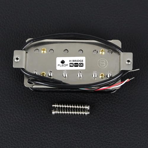 Image of FLEOR Black Guitar Humbucker Pickups Alnico 5 Bridge Pickup 14-15k