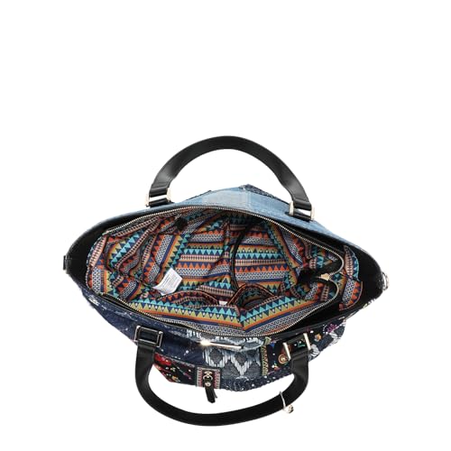 Bolso Nicole Lee Denim Shopper Bosque de Amor miniatura 6