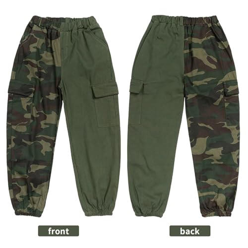 Image of Kids Cotton Jogger Cargo Pants for Boy's Girls' Loose Street Hip Hop Dance