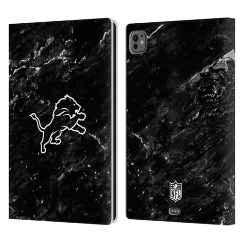 Housse iPad Pro 11 M4 Detroit Lions marbre pour regarder la NFL au salon