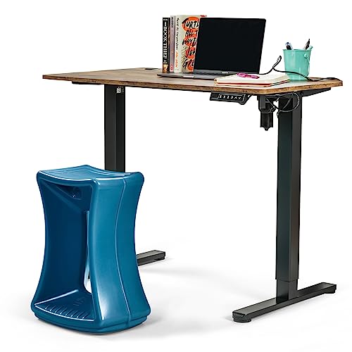 Image of Simplay3 American Home Live Fit Active Balance Chair, 20 inch Stool for Adults and Teens- Ergonomic Office Desk Chair with Rock, Wobble, Tilt Motion for Learning, Work and Study, Union Blue