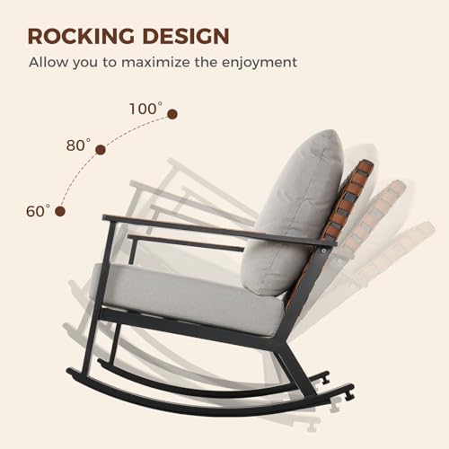 Grand-patio-Outdoor-Rocking-Chairs-4-Piece-Leather-Look-Patio-Wicker-Bistro-Set-Outdoor-Furniture-Conversation-Sets-with-2-Chairs-and-2-Faux-Wood-Grain-Coffee-Table-475-Grey-Cushions Grand patio Outdoor Rocking Chairs 4 Piece Leather Look Patio Wicker Bistro Set Outdoor Furniture Conversation Sets with 2 Chairs and 2 Faux Wood Grain Coffee Table 475 Grey Cushions
