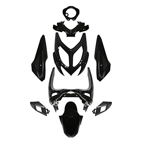 Kit carénage noir brillant 9 pièces pour scooter MBK 50 Nitro après 2013 Neuf