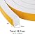 White Door Window Weather Stripping Self Adhesive Foam Tape High Density Foam Sealing Strip Window Insulation Weatherproof Gasket Tape, 1" Wide X 3/4" Thick, 6.5 Ft X 2 Rolls, Total 13 Feet