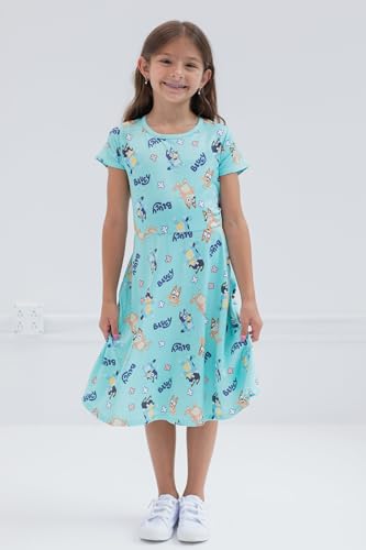 Bluey Mom Dad Bingo Girls 2 Pack Skater Dresses Toddler to Big Kid2