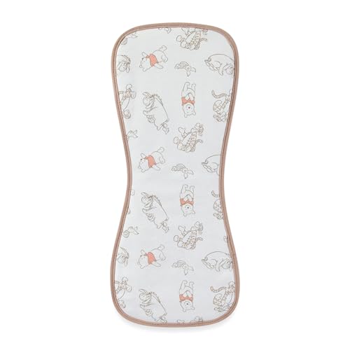 Image of Disney Baby Winnie the Pooh Burp Cloths 3 Pack Soft Absorbent 20 inch x 10 inch Leakproof Burping Rags for Newborn and Infants