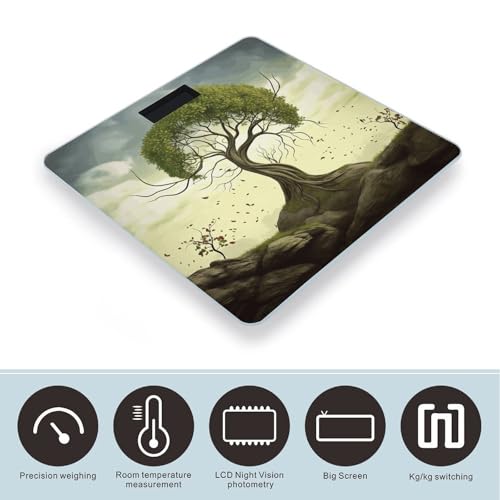 Báscula Digital para Baño con Pantalla LCD y Vidrio Templado miniatura 3
