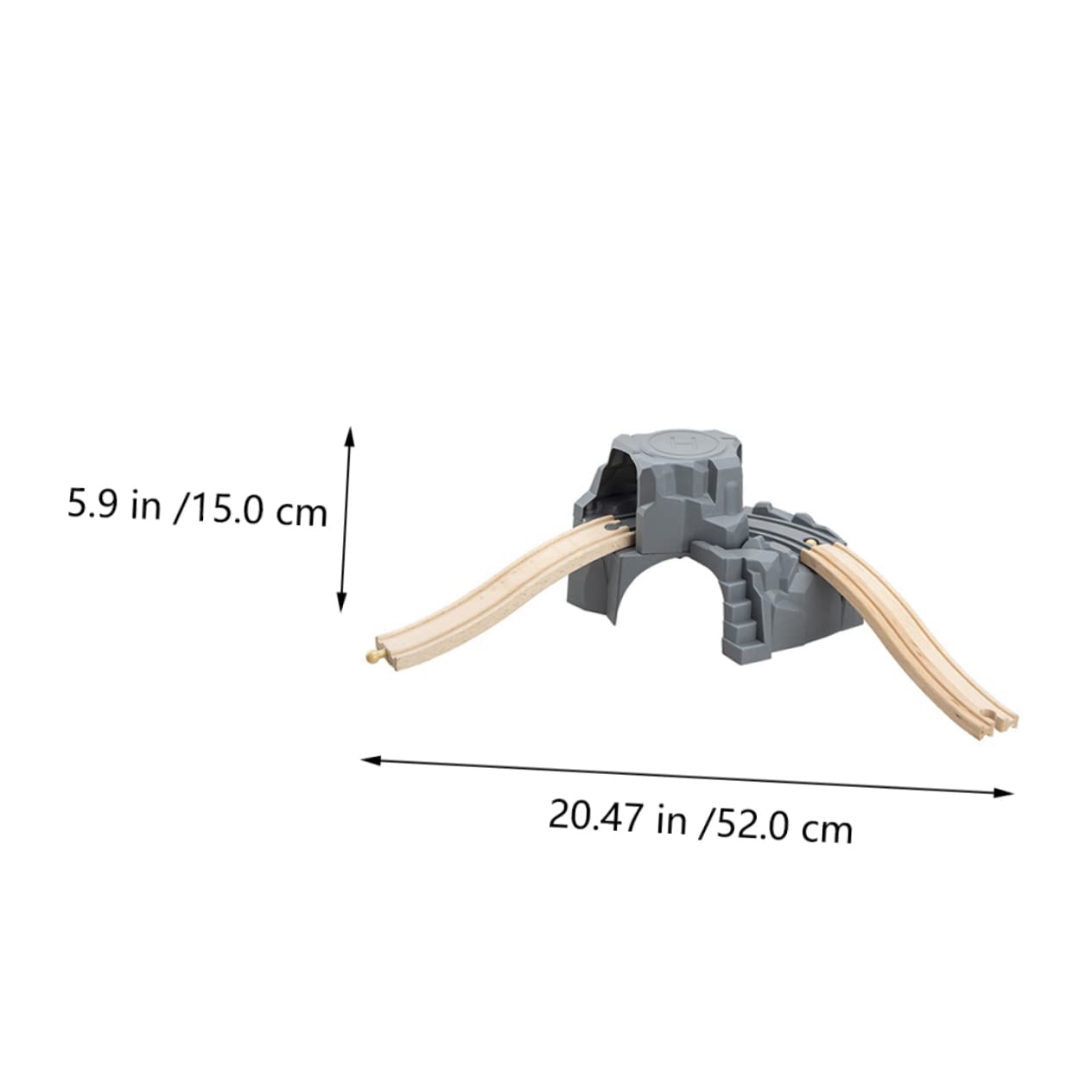 MOLUCKFU Model Train Tunnel Toy for Kids 1 Set DIY Scene Track Accessories Railway Scene and Parking