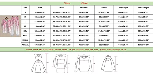 Mfjeseaa Womens Dressy Suits Ladies Cotton Linen Five Sleeve Printed Blouse Pants Two Piece Suit Womens Jumpsuits Petite Sequin Suits For Women Trousers Suit Pink #TOP3