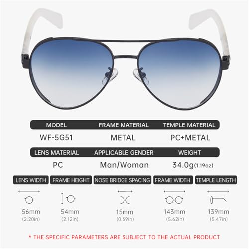 FALLTOYC-Vintage Round Sunglasses Men Women Metal Frame Sun Glasses For Male Eyewear Goggle UV4003