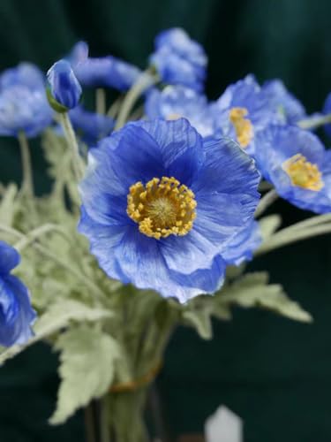 Lilocoo MZCX-24-07 6Pcs Artificial Poppy Flowers Silk Fake Poppy Flowers thumb #5