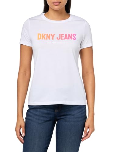 Image of DKNY Women's Short Sleeve V-Neck Mesh Ruched Knit Top