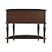 Coaster Home Furnishings - Brenda - Engineered Wood - 2-Doand Demilune Console Table with 38-Inch Tabletop, Open Shelf, and Tip-Over Restraint - Entryway, Living Room & Hallway - Brown 950059