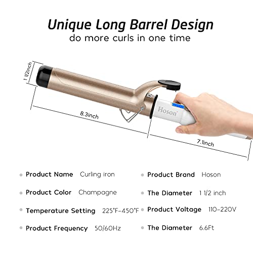 3/4 Inch & 1 1/2 Inch Curling Iron Set