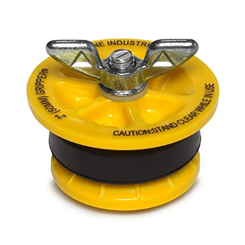 Image of Cherne 270229 End-of-Pipe Gripper Mechanical Test Plug, 2 inch, Yellow (Pack of 4)