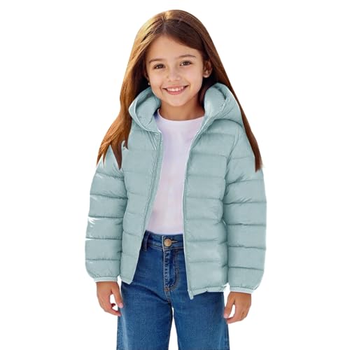 Kids Winter Coat Girls Puffer Jacket Toddler Windproof Warm Winter Hooded Jacket Boys Packable Water-Resistant Outerwear