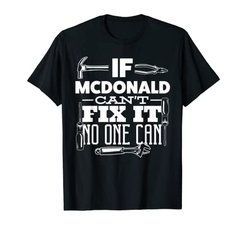 Design personalizzato per tuttofare o per coloro che amano sistemare le cose nome McDonald.