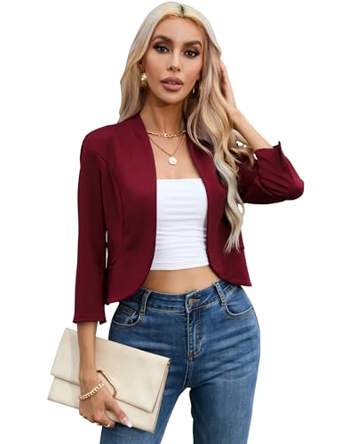 Image of Cardigan for Women Black Cardigan for Women Women Cardigan Open Front Cropped Cardigan Cardigans for Women