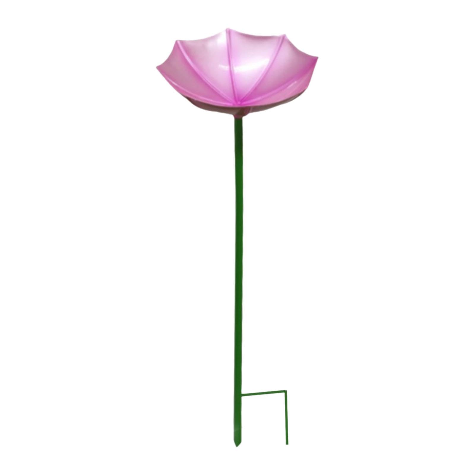 ECOMISTIQ®Bird Drinker Decorative Easy to Use Bird Bath for Outdoor Courtyard Backyard Pink|Home & Garden|Yard, Garden & Outdoor Living|Bird & Wildlife Accessories|Birdbaths-image-15