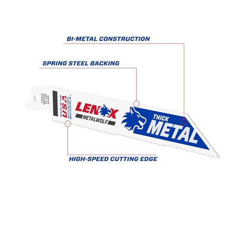 Lenox MetalWolf Wave Edge Reciprocating Saw Blades