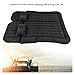 QLASDVUE Car Air Bed 2‑in‑1 Multifunction Inflatable Travel Mattress PVC Flocking Soft Sleeping Rest Cushion Fit for Car SUVBlack Universal(Grey)