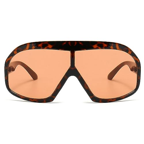 Fashion Oversized Square Women Sunglasses Vintage Punk Men Outdoor Eyewear Shades UV400 Orange Purple Sun Glasses