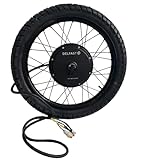 19 * 1.6 Black rim with Rear 3.5T high speed QS 150mm dropout 5000W Motorwheel with 80/100-19 street tire