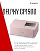 Canon SELPHY CP1500 Imprimante Photo Portable – Impression sans Fil, Impressions Durables, Connectivité USB-C & Carte SD – Imprimante Portable Idéale pour Le Scrapbooking et Les Albums Photo, Pink