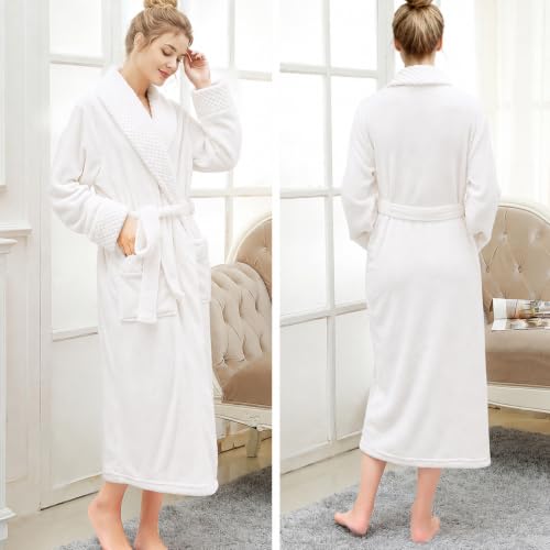 Image of Premium Long Robes for Women: Warm Super Plush Soft Fleece Bathrobes