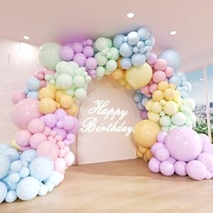 Pastel Rainbow Balloon Arch Kit, 16...