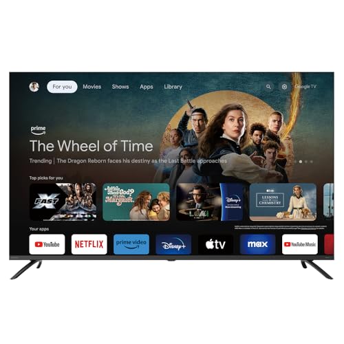 undefined オリオン スマートテレビ 55V型 4K 液晶 Google TV HDR10対応 Dolby Audio You Tube NETFLIX Prime video OLS55RD10A の商品画像 1