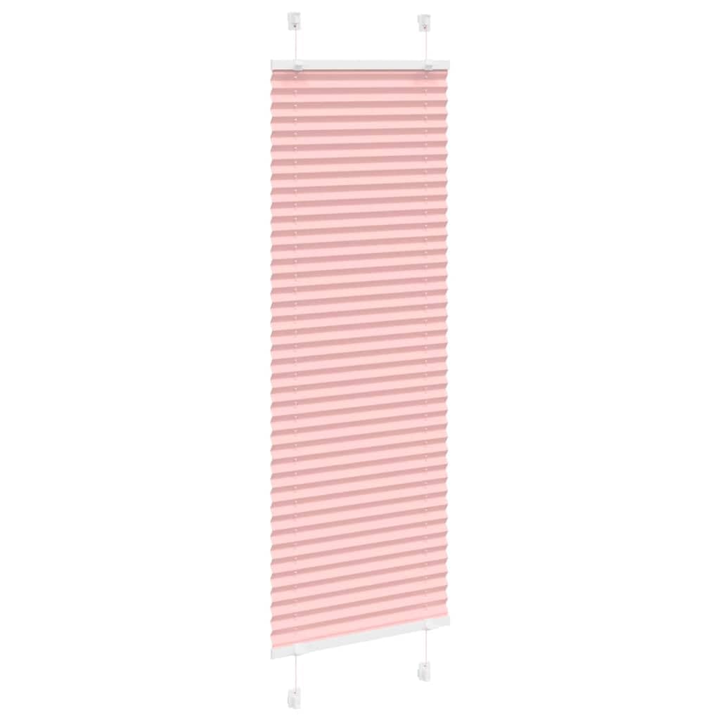 Plissee Rosa 50x150 cm, Polyester Blickdicht Sichtschutz Sonnenschutz, Jalousie Rollo Raffrollo Klemmfix oder Bohren, für Schlafzimmer Wohnzimmer Büro Fenster