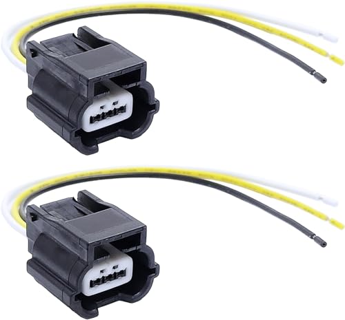 Lot de 2 connecteurs PDC 3 broches pour capteur de stationnement 15 cm 56431345 compatible avec Au Renault