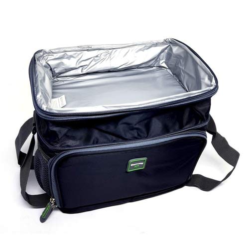 BOLSA TERMICA LANCHEIRA FITNESS MARMITEIRA MALA GRANDE COM 4 POTES E ACESSORIOS