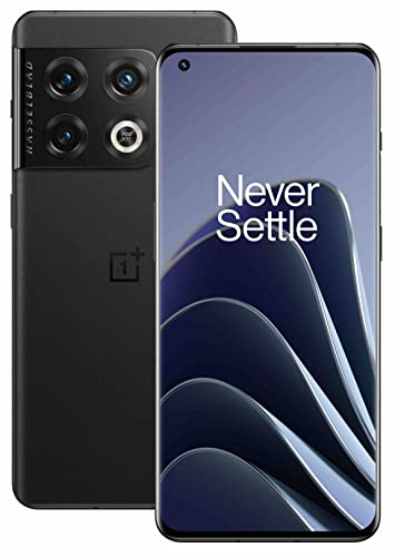 OnePlus 10 Pro 5G、8GB RAM および 128GB メモリ、第 2 世代ハッセルブラッド カメラ搭載モバイル - 2 年保証 - ボルカニック ブラック