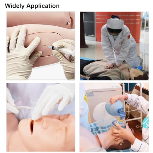Image of INTBUYING Patient Care Nursing Manikin Male Trauma Education Teaching Model Manikin Men Training Life-Size Nursing Training Manikin Model Nursing Medical Model Supplies for School or Hospital