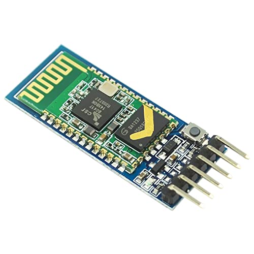 ElectroWorldFR Bluetooth HC Módulo 05 Transmisor-receptor RF inalámbrico TTL Serie compatible con AR-duino y Raspberry Pi