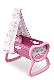Für Kinder ab 18 Monaten Smoby 220301 - Puppenwiege mit Himmel, rose