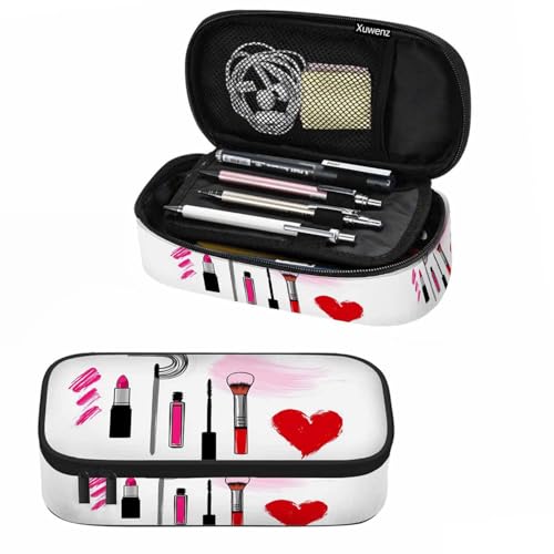 Image of Brush Lipstick Pencil Bag Cosmetics Eyebrow Eyelash Brush Women Big Capacity Pencil Case Pencil Pouch Pen Bag School Students Boy Girl